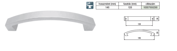 Aluminijumska ručica za nameštaj A-010 - Image 2