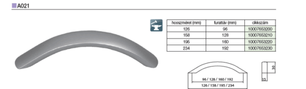 Aluminijumska ručica za nameštaj A021 - Image 2